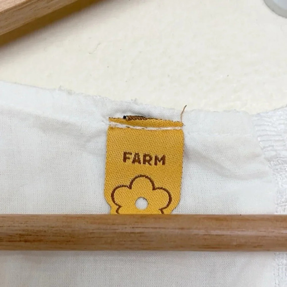 Farm Rio Womens P White Maxi Short Sleeve Lace Open Back Dress - Picture 7 of 13